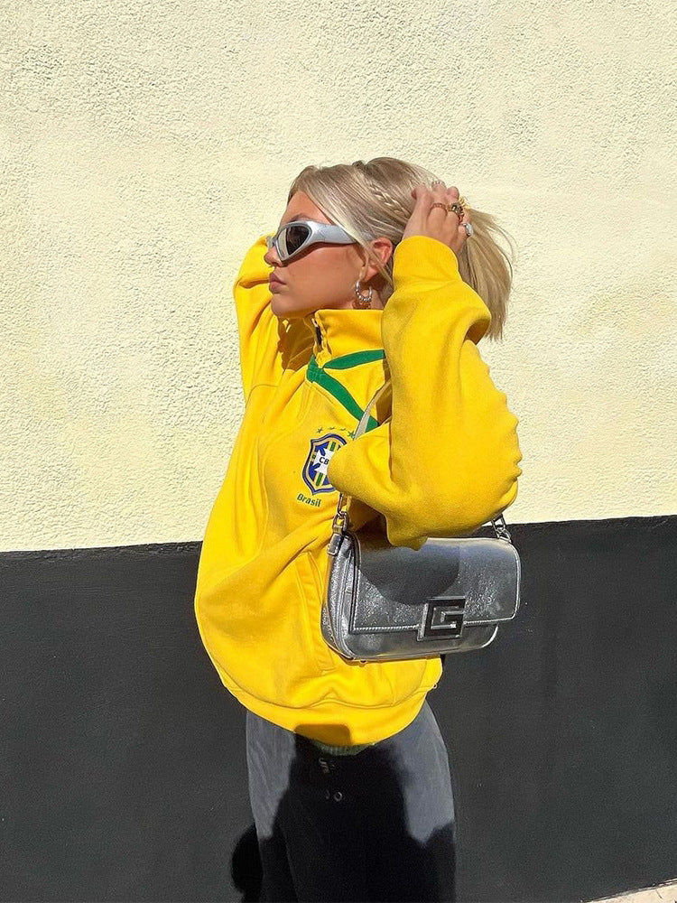 Brasil Zip-Up Sweatshirt