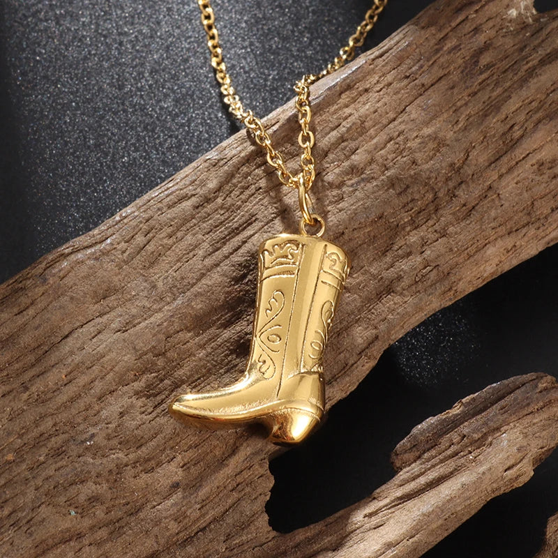 Cowboy Boot Necklace