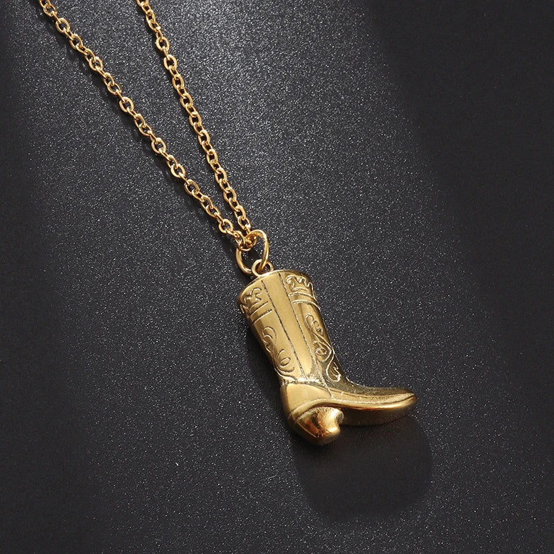 Cowboy Boot Necklace