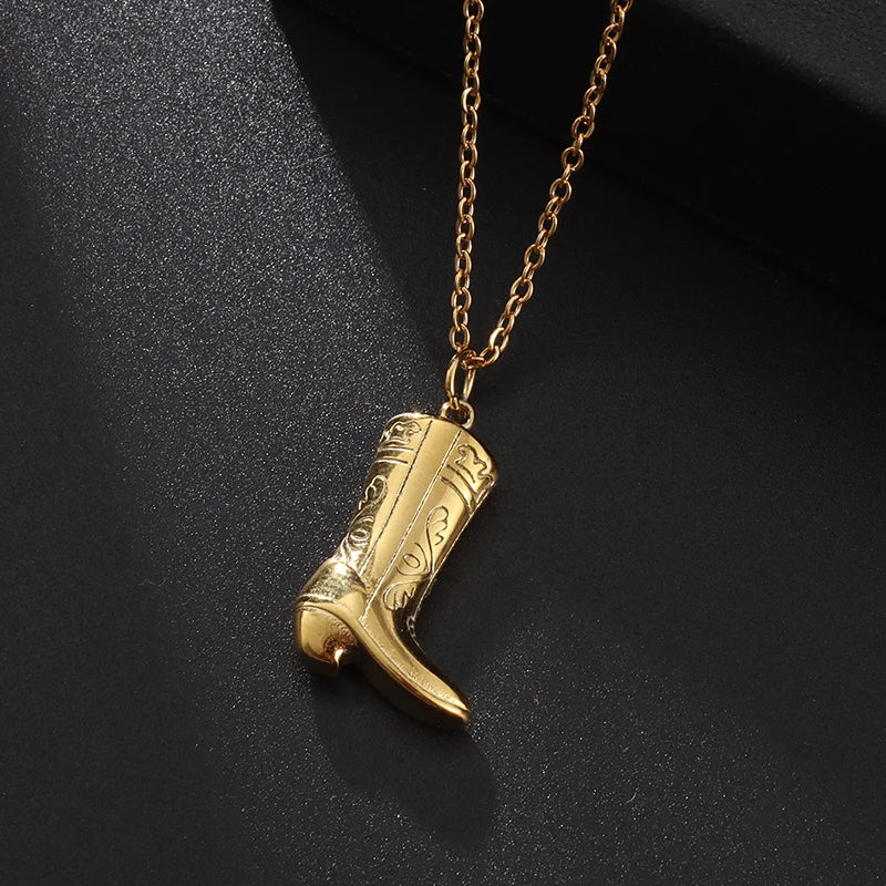 Cowboy Boot Necklace