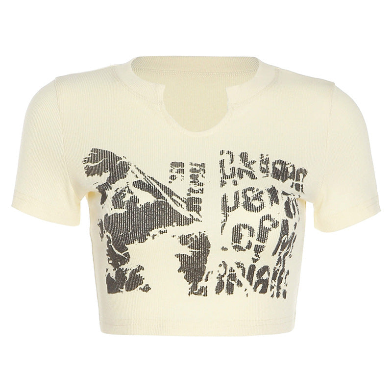 Women's Printed Cropped Top