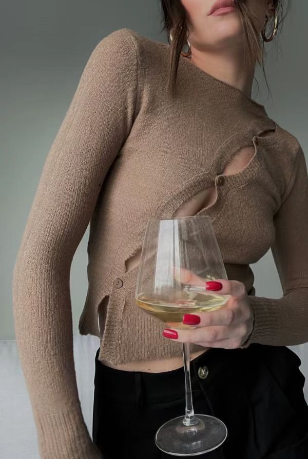 Irregular Long-sleeved Shirt