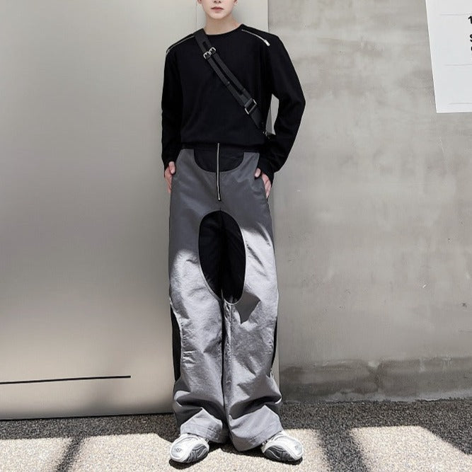 Sense Hollow Hole Patch Pants