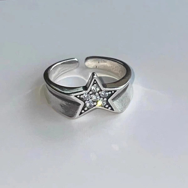 Five Pointed Star Y2K Ring