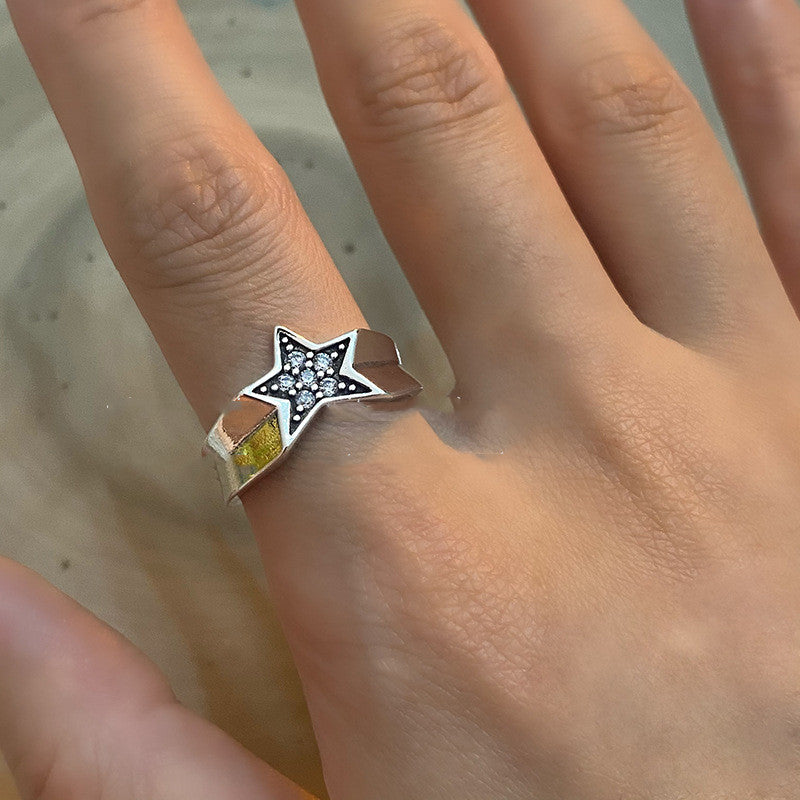 Five Pointed Star Y2K Ring